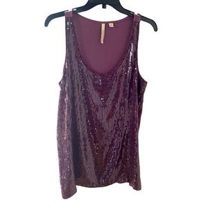 New York & Co Street Wear Sequined Tank Style Top. Sz M